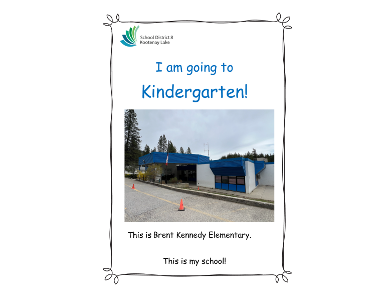 Cover page of a story about kindergarten at BKE Elementary